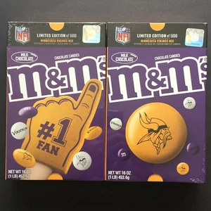 Minnesota Vikings M&M's 2/18 Yellow Foam Finger, 3/18 Yellow M&M - Picture 1 of 1
