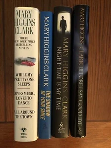 Mary Higgins Clark Book Lot 4 Hardcover Books with Dust Jacket Total of 7 Novels - Picture 1 of 12
