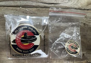 Moneda Desafío Submarino USS Colorado SSN-788 y Pin Kidder Corp Monedas Usadas en Excelente Condición! ¡BONITO! - Imagen 1 de 22