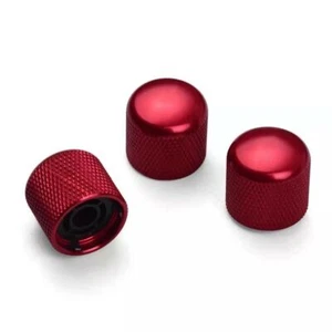 3pcs Electric Guitar Volume Tone Control Knobs Dome Metal Potentiometer Caps a - Picture 1 of 8