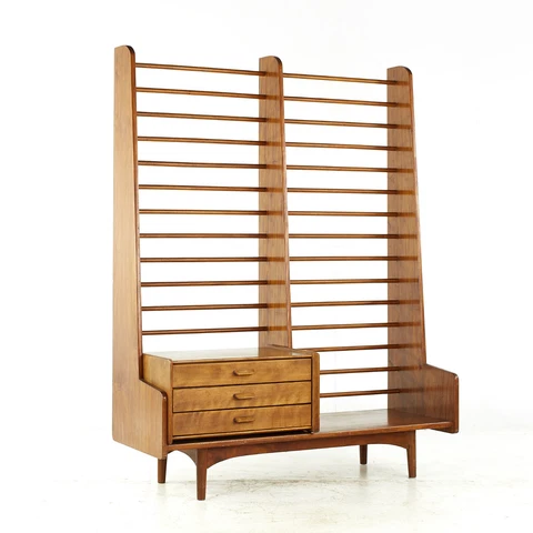 Conant Ball Mid Century Maple Room Divider Cover