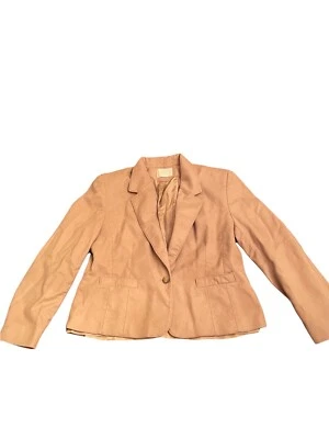 Vintage Pendleton 100% Virgin Wool Beige Button Down Coat Jacket Womens M - Image 1 of 4