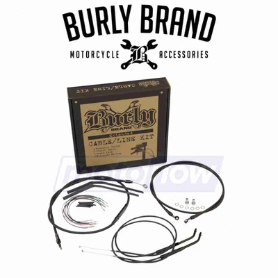 Burly Brand T-Bar Cable and Brake Line Kit for 1996-2000 Harley Davidson qu - Imagem 1 de 4