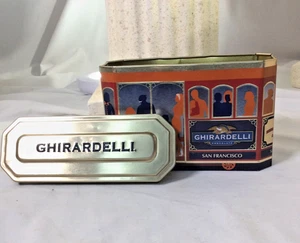 Ghirardelli Chocolate San Francisco cable car tin - good used - Picture 1 of 4