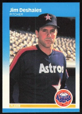 1987 Fleer  #56 Jim Deshaies   - FREE SHIP - Image 1 of 2