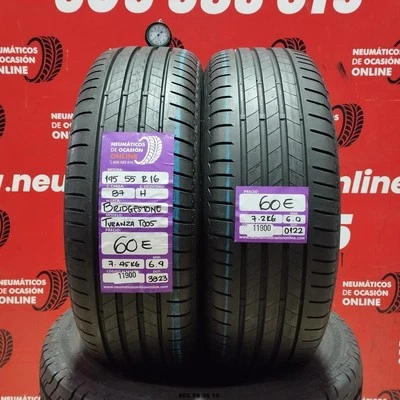 2x195 55 R16 87H BRIDGESTONE TURANZA T005 6.0/6.9MM REF. 11900 - Imagen 1 de 4