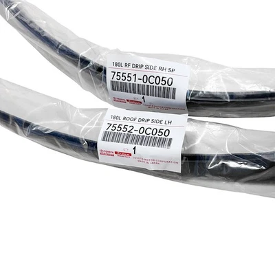 OEM 2× Roof Drip Molding Weatherstrips For Toyota Tundra Double Cab 2007-2020 US - Image 1 of 3