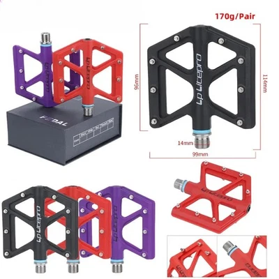 Ultralight Titanium Axle Nylon Platform Anti-Slip Pedals for Road MTB Bicycle - Image 1 of 4