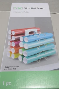 SIMPLY TIDY Vinyl Roll Stand Organizer Holds up to 20 Vinyl Rolls Art Crafts NIP - Picture 1 of 2