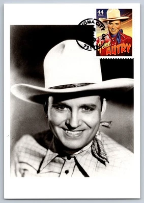 Maxi tarjeta #4449 Cowboys of the Silver Screen Gene Autry FDC Foto 1 de 2
