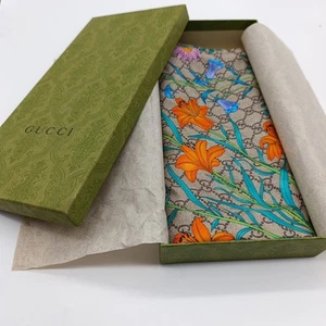  GUCCI   | Floraler 90x90 Schal aus Seide  |  GG  |  Monogramm  | + Box  - Bild 1 von 20