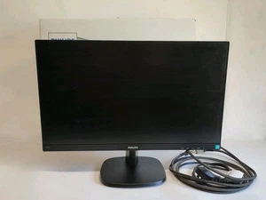 Philips V-Line 243V7QJABF/39 24" Widescreen IPS LCD Monitor HD Working Boxed - Afbeelding 1 van 15
