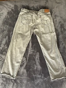 Levis Gray Jeans (I think they are 569) 38x32 USED - Picture 1 of 18
