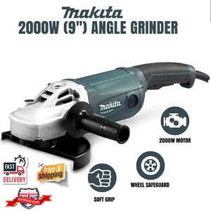 Makita 2000W Electric Angle Grinder 9" 230mm Powerful Motor Grinding Tool Cutter - Picture 1 of 4