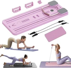 Multi-Purpose Foldable Pilates Reformer Set - 5 in 1 Sliding Board for Home With - Picture 1 of 9