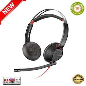 Poly Blackwire USB-A kabelgebunden Computer Stereo Headset (Plantronics) mit Ausleger Mikrofon - Bild 1 von 10