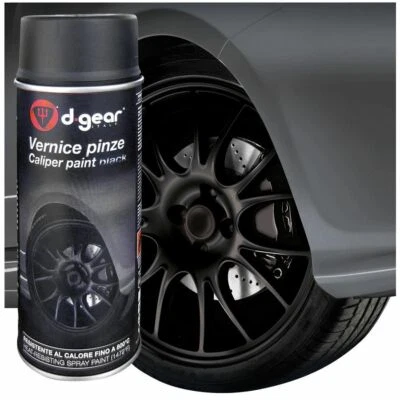 Vernice spray alta temperatura nero per pinze freno alte temperature auto moto - Immagine 1 di 4