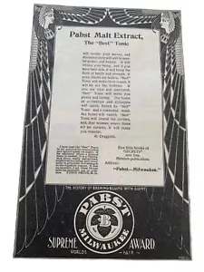 Pabst Brauerei altägyptischer Pharao Bier Reklame 1895 toller alter Druck - Bild 1 von 3