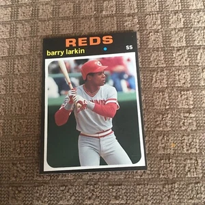 1991 Baseball Card Magazine 'Topps Replicas #16 Barry Larkin Cincinnati Rare - Picture 1 of 3