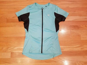 Womens Pearl Izumi Select Bike Jersey Aqua Mint L Full Zip Cycling Top S/S - Picture 1 of 6