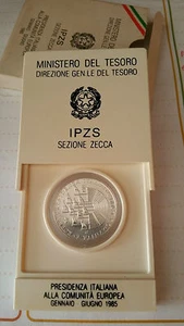 moneta celebrativa presidenza cee 1985 - Picture 1 of 1
