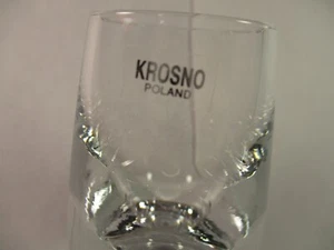 Crate & Barrel Kirby Cordial Crystal Shot Glass 2 oz Krosno Made In Poland New - Picture 1 of 4