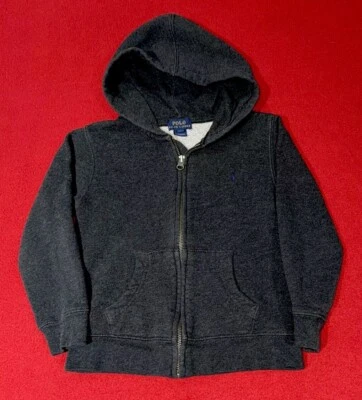 Chaqueta con Capucha Forrada de Vellón Polo Ralph Lauren para Niños Usada en Excelente Condición - Talla 6 Foto 1 de 4