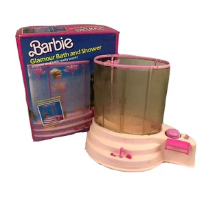 Barbie Doll Glamour Bath & Shower Furniture Accessories Incomplete Vintage 1986 - Picture 1 of 12