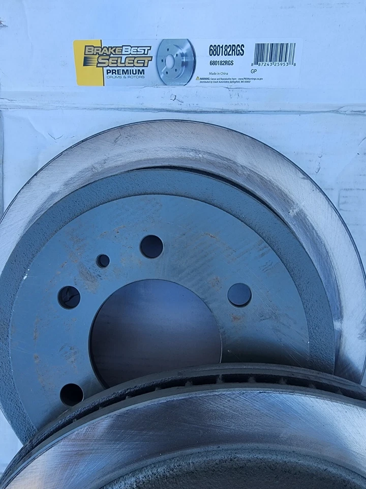 BRAKE BEST 680182RGS Rotor de Freio Traseiro Para 04-11 Ford Lincoln F-150, 2 ROTORES - Imagem 1 de 4