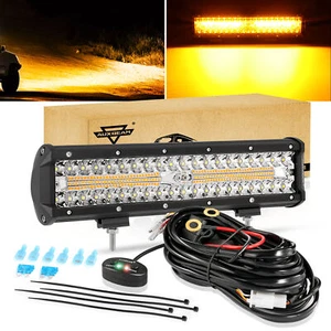 AUXBEAM 12" 300W LED Work Light Bar Spot Pods Driving Offroad Truck Boat UTV ATV - Picture 1 of 12