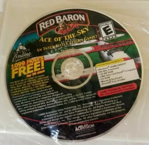 Red Baron Ace Of The Sky 2004 interaktives Flugspiel AOL Hours PC CD ROM Neu - Bild 1 von 3