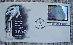 FDC #3413 ARTCRAFT - $11.75 LANDING ON THE MOON -SPACE ACHIEVEMENT & EXPLORATION - Picture 1 of 2