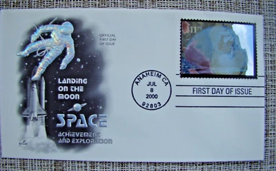 FDC #3413 ARTCRAFT - $11.75 LANDING ON THE MOON -SPACE ACHIEVEMENT & EXPLORATION - Image 1 of 2