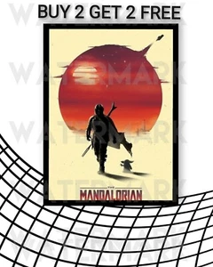 The Mandalorian Star Wars Poster Kunst Bild Druck DIN A3 - Bild 1 von 2