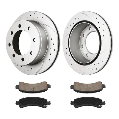 Rear Rotors & Brake Pads For 2003-2019 Express 3500 2003-2020 GMC Savana 3500 - Image 1 of 4