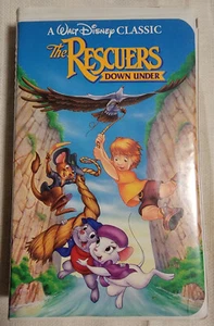 The Rescuers Down Under (VHS, 1990) RARE Black Diamond The Classics Walt Disney! - Picture 1 of 4
