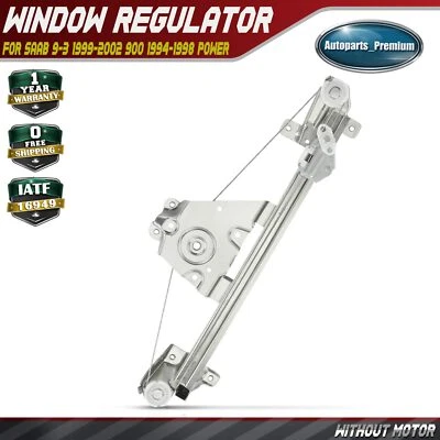Rear Driver Side LH Window Regulator for Saab 9-3 1999-2002 900 1994-1998 Power - Image 1 of 4