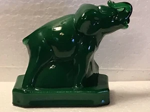 Boyd Kunst Glas dunkel Fell grün Zack der Elefant Figur B in Diamant USA 3,75" groß - Bild 1 von 12