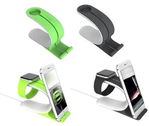 Apple iWatch iPhone Loca 2-in-1 Laden Dock Ständer Halter Apple Uhr 38mm 42mm - Picture 1 of 14