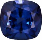 1.5 Ct Bleu Coussin Vintagetop Russe Qualité Zircone Saphir Simulant 7 X 7 Mm