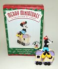 Hallmark Miniature Christmas Ornament - Micky Mouse Minnie Luggage Car MIB