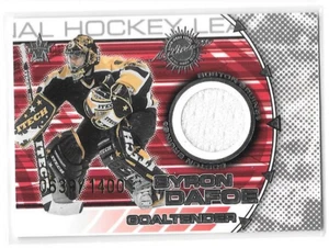 2000-01 Pacific Vanguard Dual Game-Worn Jerseys #13 Byron Dafoe McCarty /1400 - Picture 1 of 2