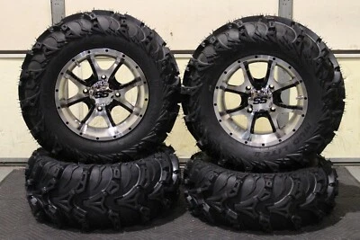 CAN AM OUTLANDER 850 27" MUD LITE II & 14" COBRA M/B ATV TIRE & WHEEL KIT CAN1CA - Image 1 of 4