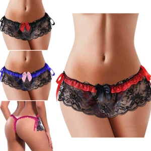 Women Sexy Lace Panties Knickers Lingerie Seamless Underwear G-string Briefs US - Picture 1 of 30