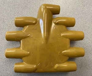 1942-48 DISTRIBUTOR CAP FORD V8 CRAB-FLAT SPYDER STYLE HOT ROD YELLOW GOLD NEW - Foto 1 di 3