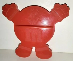 M&M'S MARS CLASSIC RED CHARACTER PLASTIC COOKIE CUTTER BAKING CANDY ADVERTISING - Picture 1 of 2