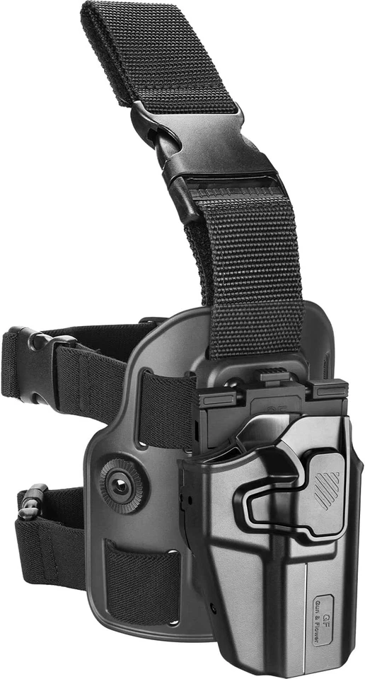 Level II Tactical Drop Leg Holster,Universal Leg Holster Fits 100+ Pistols Glock - Image 1 of 4