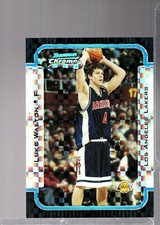 2003-04 Bowman Chrome X-fractors #132 Luke Walton 65/150 Lakers A19 380