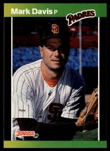 1989 Donruss #65b Mark Davis "LEAF, INC." & "*Denotes * - Picture 1 of 2