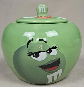 M & M’s Green Apothecary Candy Jar 2008 Cookie Jar - Picture 1 of 11